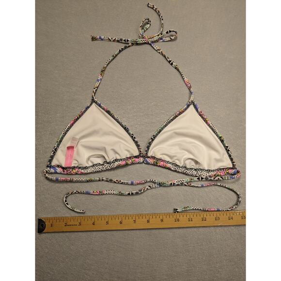 Victoria's‎ Secret Bikini Top Women's Large Boho Print String Y2K EUC - Picture 3 of 14